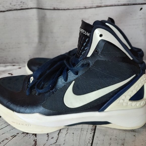 Nike Hyperdunk Zoom High Top Athletic Shoe Royal Blue Size 8 Gently Worn - Picture 5 of 10